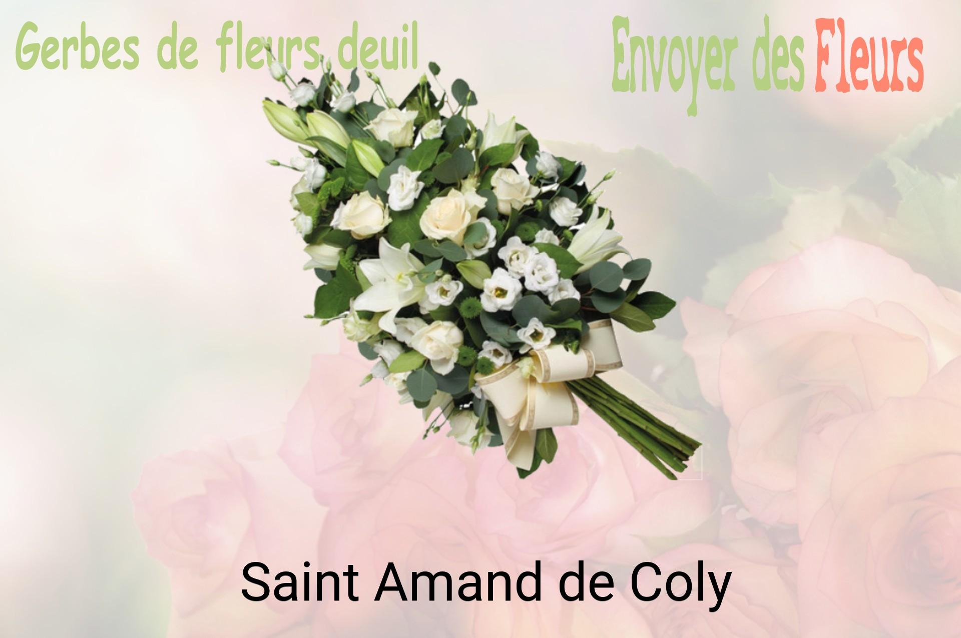 Gerbe de fleurs de deuil livrée à Saint-Amand-de-Coly